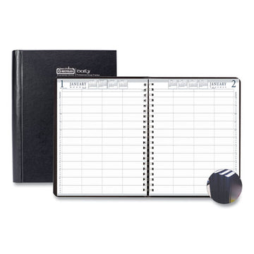 House of Doolittle™ Executive Series Four-person Group Practice Daily Appointment Book, 11 X 8.5, Black Hard Cover, 12-month (jan To Dec): 2022 freeshipping - TVN Wholesale